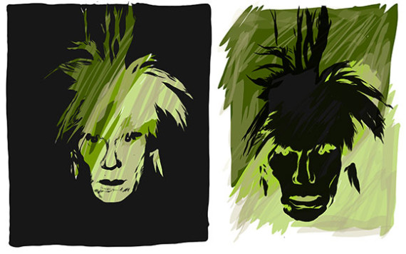 Warhol-Self-Portrait-Sketches